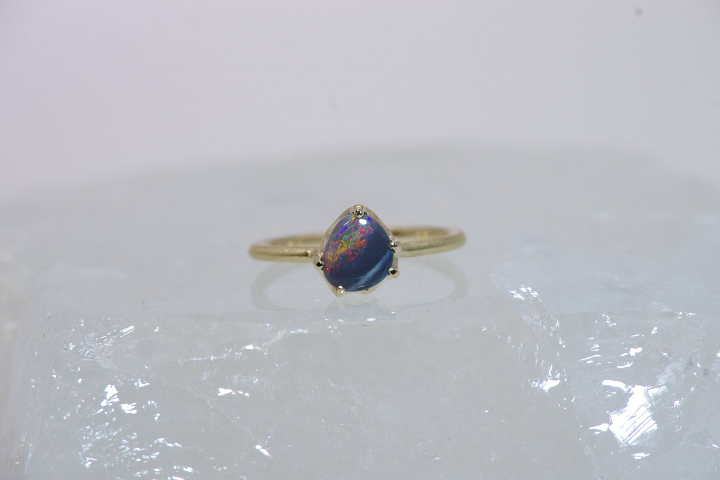 1319指環 /セミブラックオパール