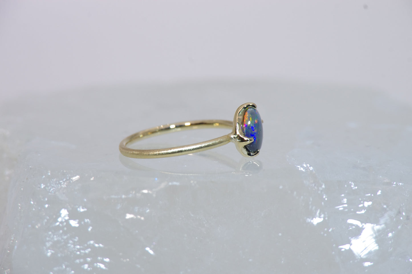 1319指環 /セミブラックオパール