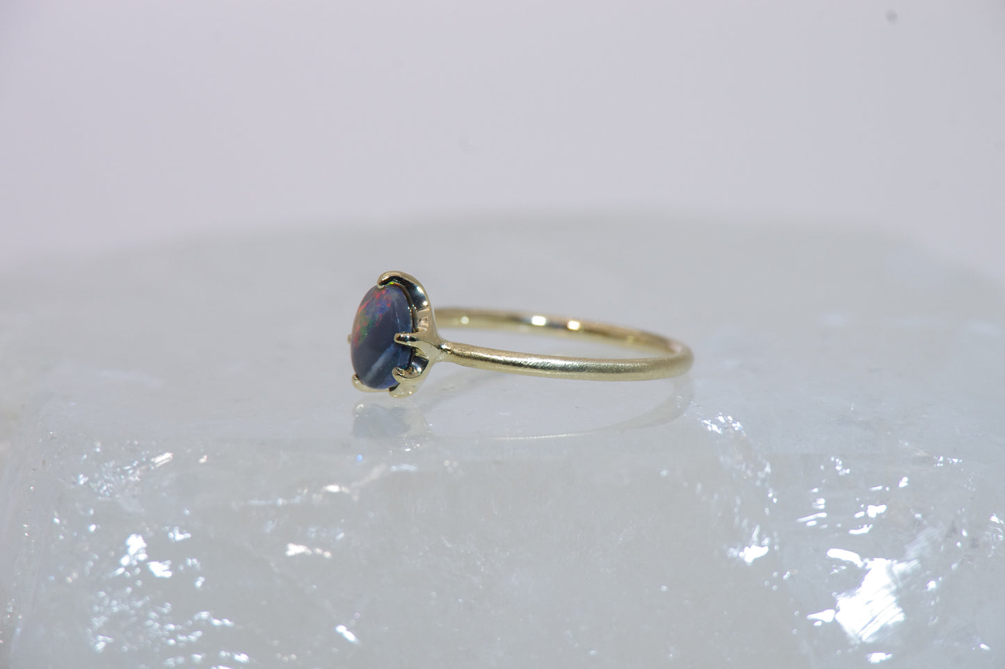 1319指環 /セミブラックオパール