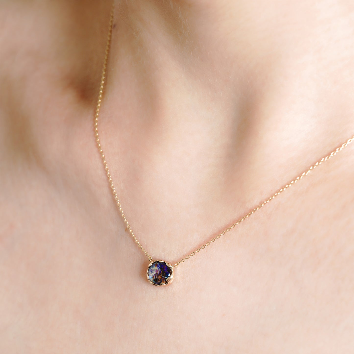 733 ネックレス / ウッドオパール