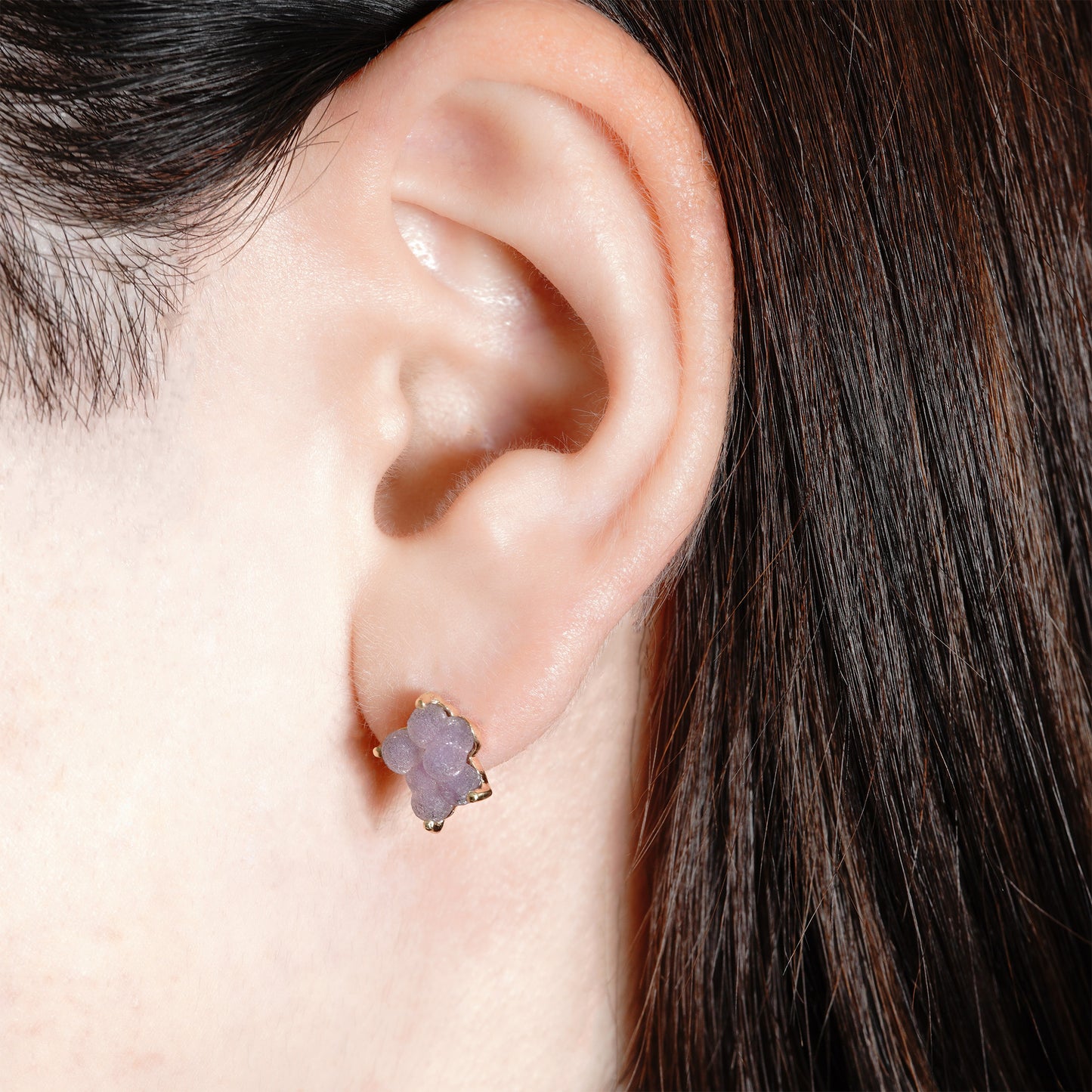 743 ピアス / グレープカルセドニー