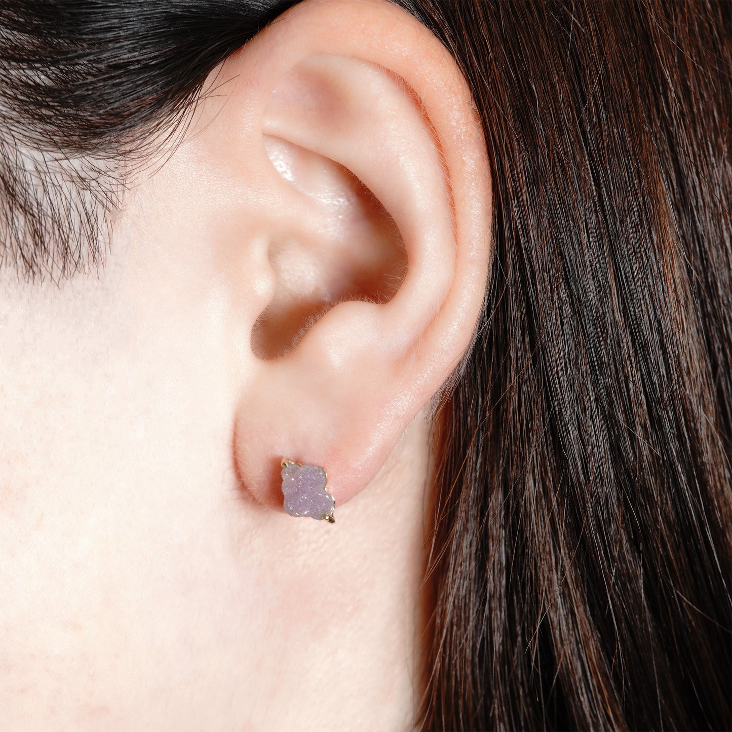 744 ピアス / グレープカルセドニー