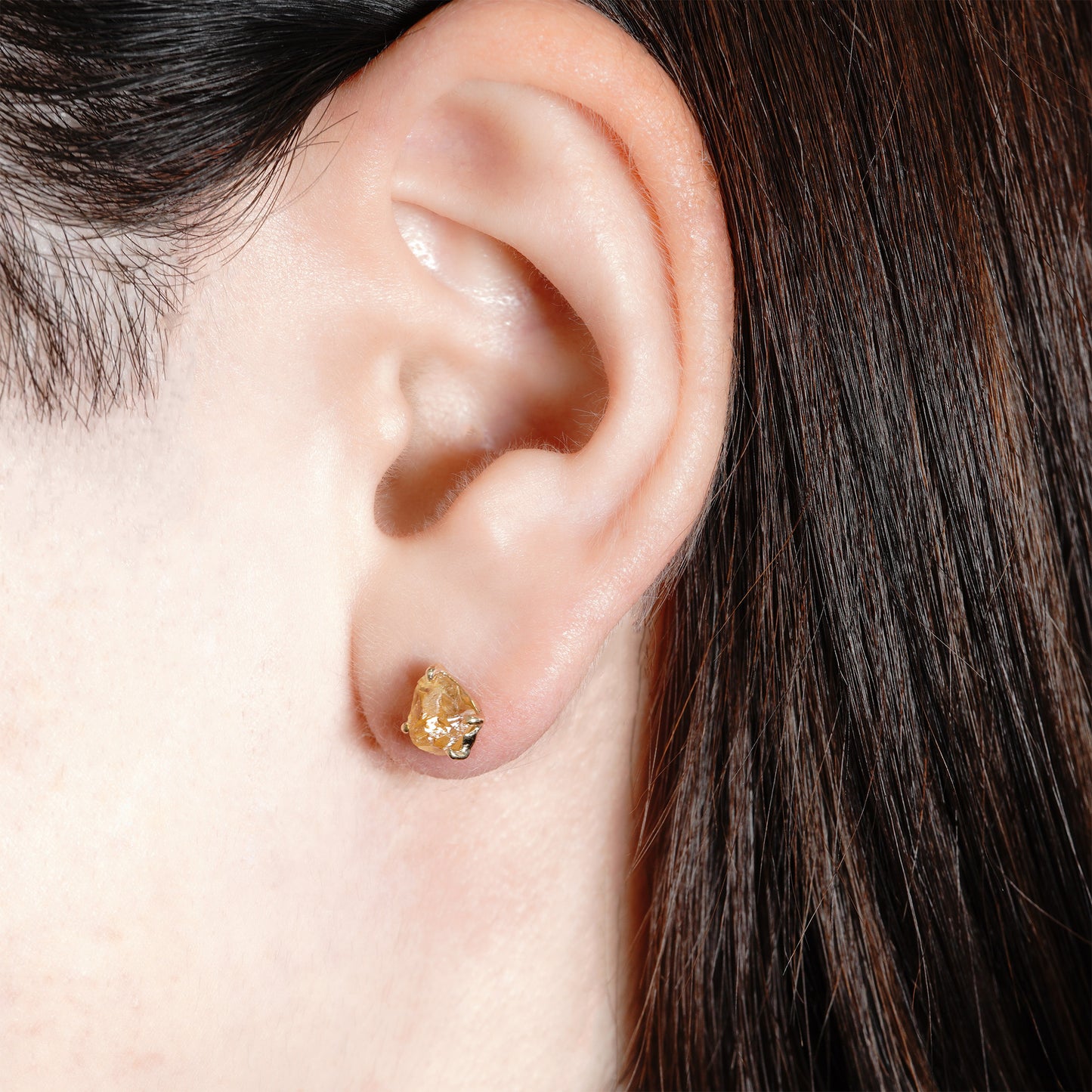 746 ピアス / シトリン