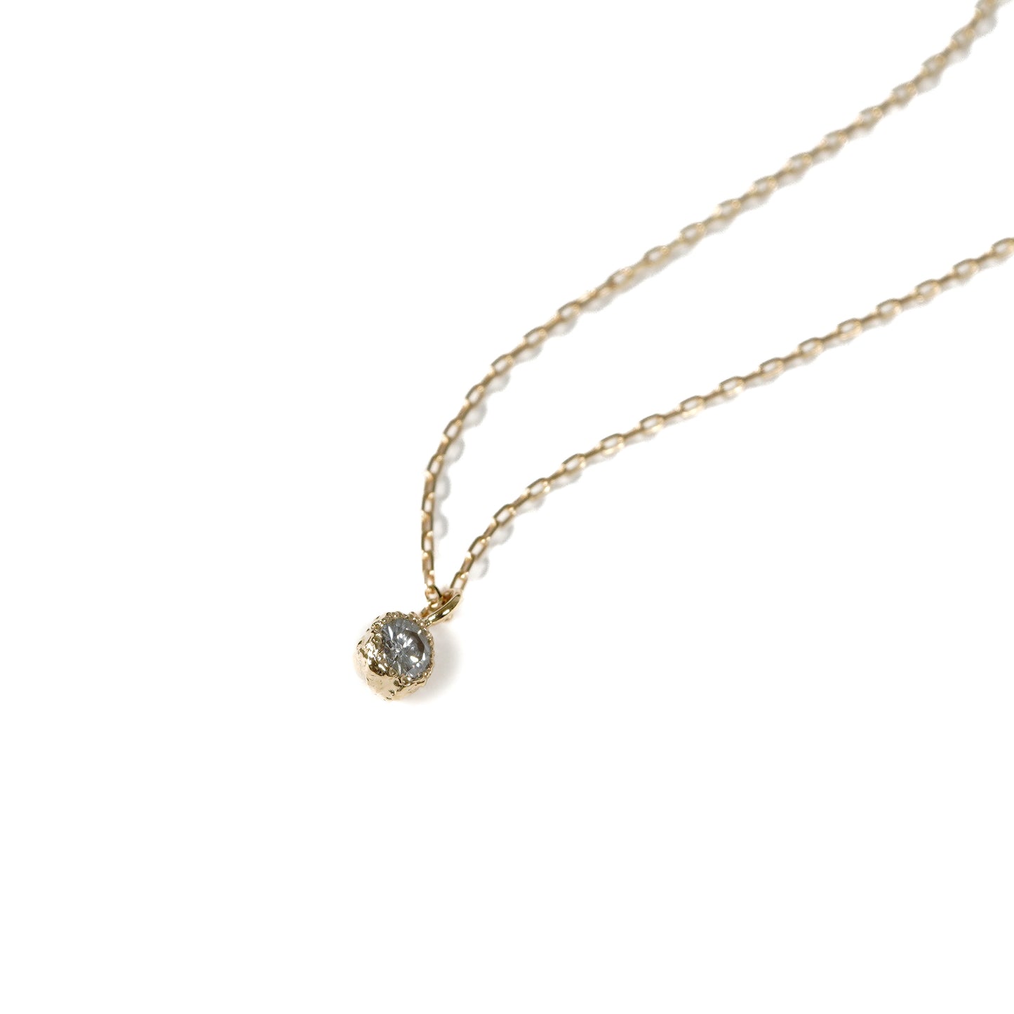 一粒ミモザとダイヤモンド ネックレス / ダイヤモンド