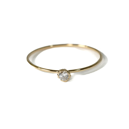 一粒ミモザとダイヤモンド 指環 / ダイヤモンド
