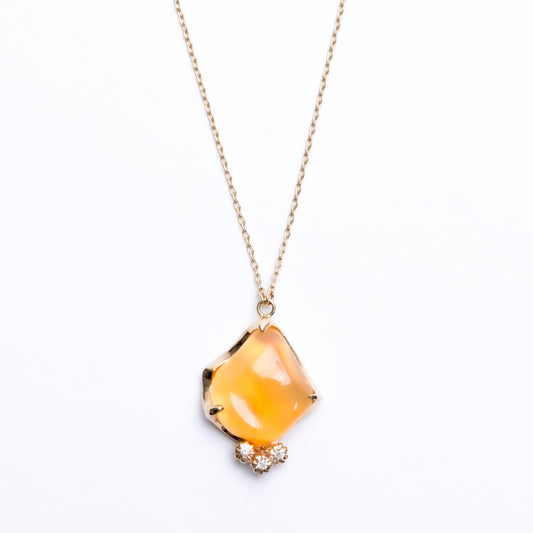 835 Necklace / Fire Opal