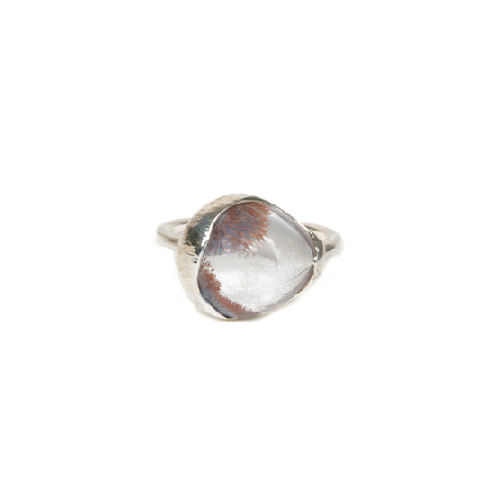 536 Ring / Dumortierite in Quartz