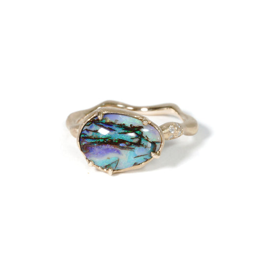 678 Ring / Wood Opal