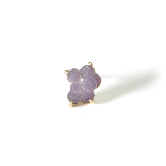 743 Earrings / Grape Chalcedony
